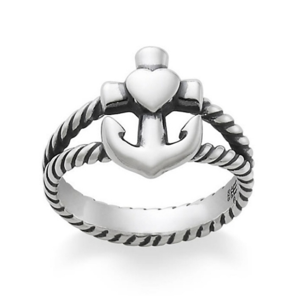James Avery Faith Hope and Love Anchor Ring